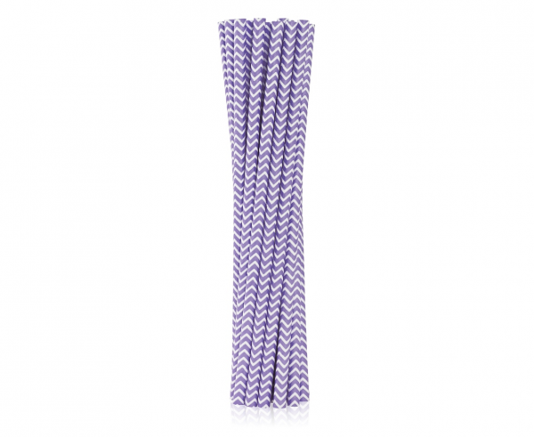 Papirnate slamke - Lila chevron