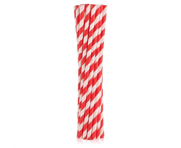 Papirnate slamke - Milkshake, crvene boje