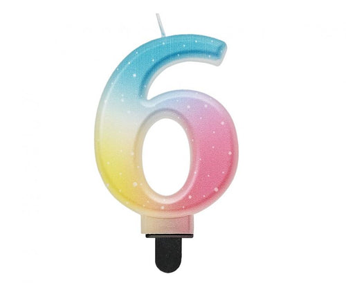 Svečka št. 6 – Ombre, pastel - Mojbalon