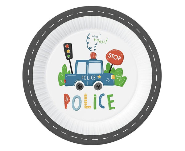 Papirnati tanjuri - Policijski 23 cm