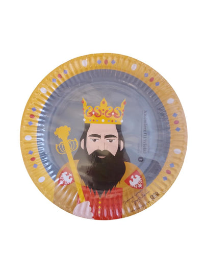 Papirnati tanjuri - Kraljevska zabava, 6 kom