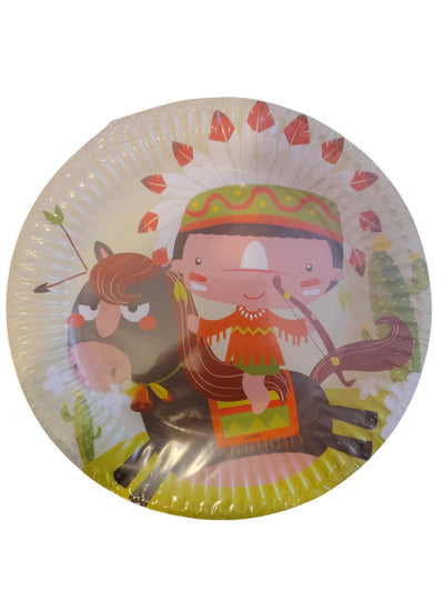 Papirnati tanjuri - Indijanci, 23 cm