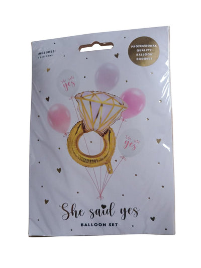 Set balona za djevojačku večer - ružičasti, bijeli i zlatni