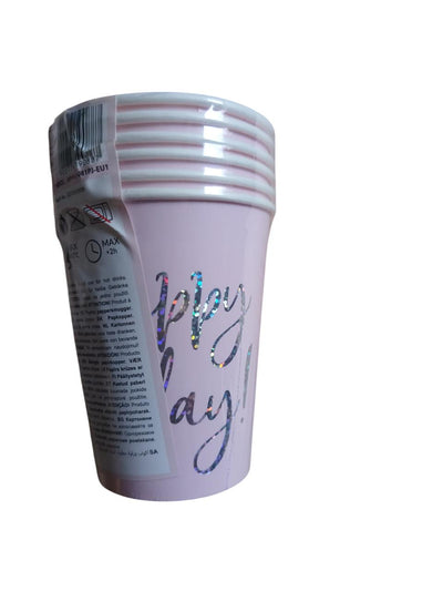 Papirnate čaše - Sretan rođendan, ružičaste