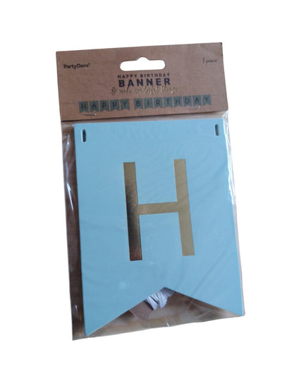 Viseći znak - Sve najbolje, plavi, 175 cm