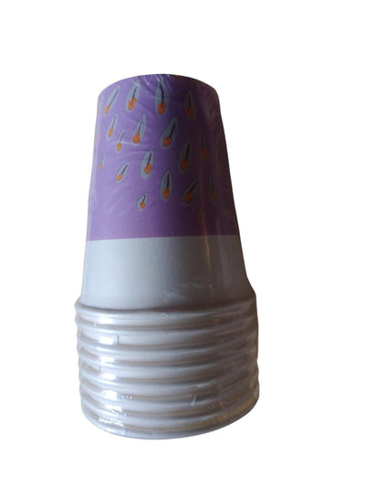 Papirnate čaše - ljubičaste, 8 kom