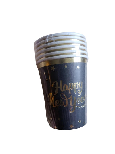 Papirnate čaše - Sretna nova godina, 6 kom