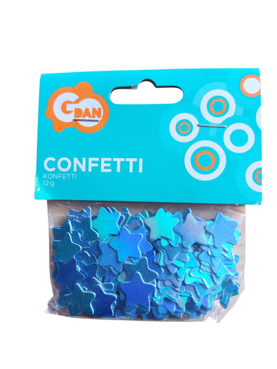 Dekorativne folijske konfete - plave zvijezde