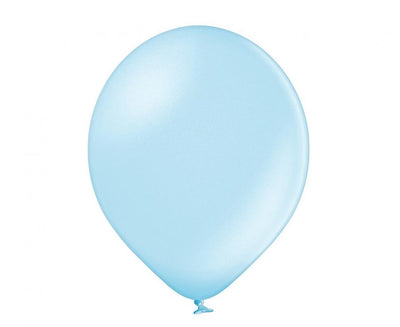 Lateks baloni - Metalik svijetlo plavi, 27 cm