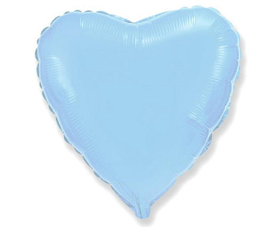 Folija balon - Srce, svijetlo plava boja, 23 cm
