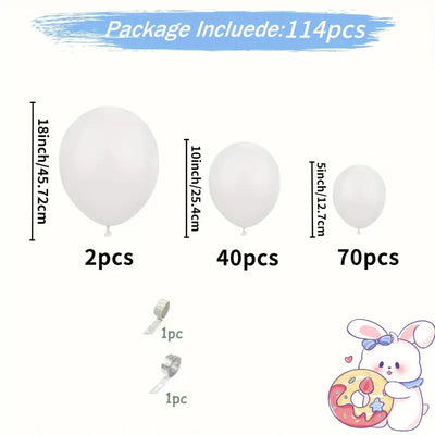 Girlanda iz balonov - White - Mojbalon