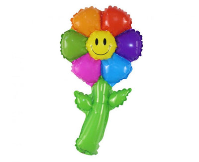 Folija balon - Rainbow Daisy 19x38 cm