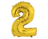 Balon broj 9 zlatne boje 36cm