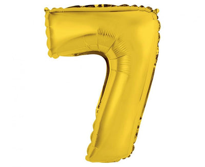 Balon broj 9 zlatne boje 36cm