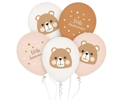 Baloni iz lateksa – Medvedek, roza, 30 cm - Mojbalon