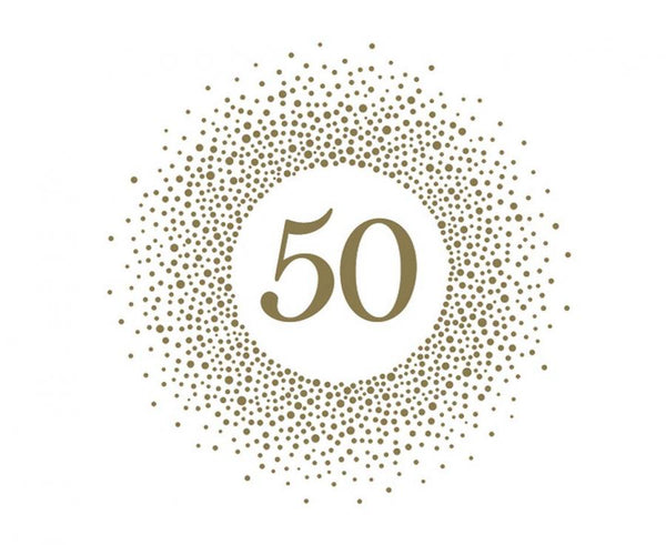 Papirnate serviete - Happy 50 Birthday - Mojbalon