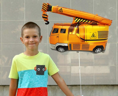 Balon s folijom - kamion s dizalicom