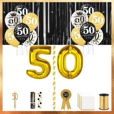 Rođendanski set - PREMIUM potpuni komplet za 50. rođendan