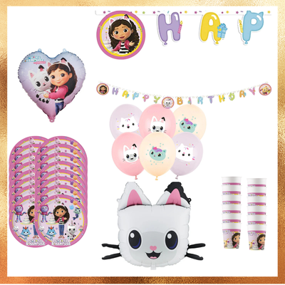 Rojstnodnevni set - Premium komplet Gabijina mačja hišica - Mojbalon