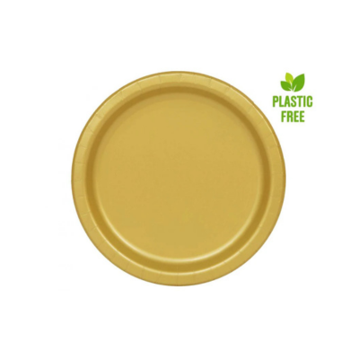 Papirnati tanjuri – zlatna boja, 8 komada