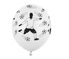 Baloni iz lateksa- nogometaš in žoga, 30cm, 6 balonov - Mojbalon