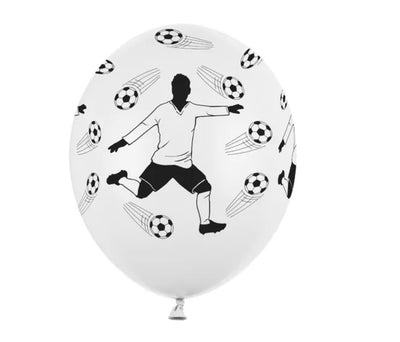Baloni iz lateksa- nogometaš in žoga, 30cm, 6 balonov - Mojbalon