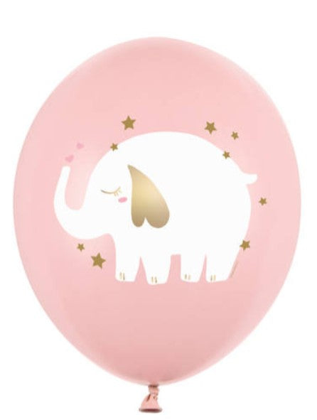 Baloni iz lateksa – Slonček, roza, 5 kom - Mojbalon