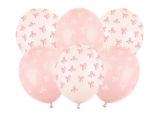 Baloni iz lateksa s pentljami, 30cm, 6 balonov - Mojbalon