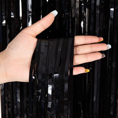 Zavjesa - Crna boja 100x200 cm