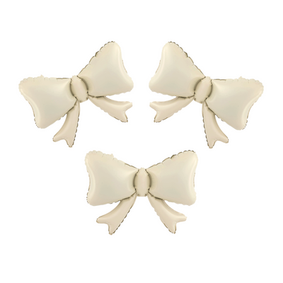 Balon Folija - Pentlja, bež, 3 kom - Mojbalon