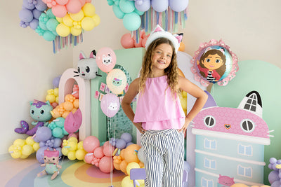 Balon folija - srce gabijina mačja kućica 35cm