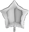 Balon folija zvezda, srebrna barva, 46cm - Mojbalon