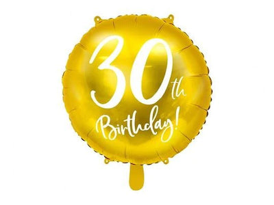 Okrugli folijski balon - 30. rođendan
