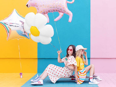 Folija balon - Rainbow Daisy 19x38 cm