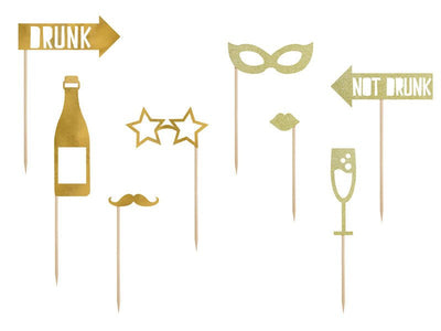 Foto rekviziti - Nova godina, glamur, 10 kom