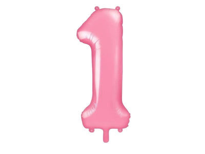 Rođendanski balon broj 1 roze boje
