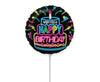 Balon od folije - Happy Birthday neon, 35 cm