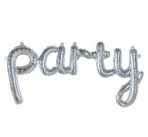 Folija balon holografski - PARTY, 112 cm