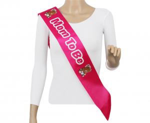 Vrpca "Buduća mama", ružičasta, za baby shower, 80 cm