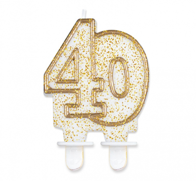 Svijeća broj 40, zlatne boje
