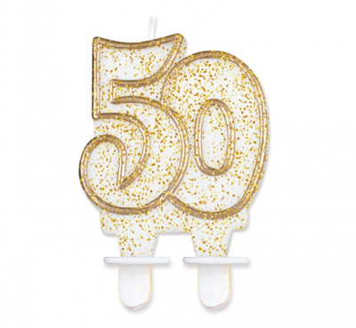 Svijeća broj 50, zlatne boje