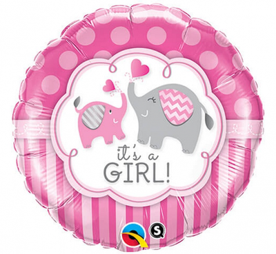 Balon od folije - It's girl, 46cm