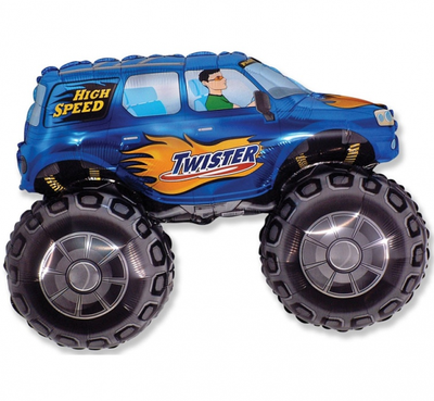 Balon od folije - Twister auto, plava boja