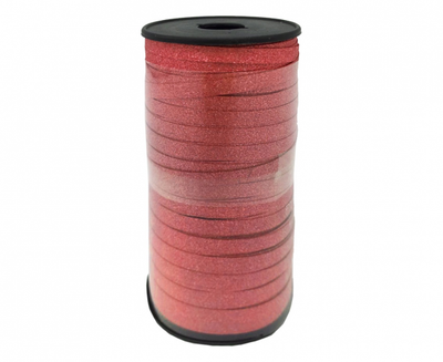 Traka za balone 92m, glitter crvene boje