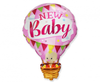 Balon folija za baby shower - New baby, roza