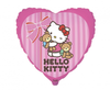 Folija balon u obliku Hello Kitty srca, 48 cm