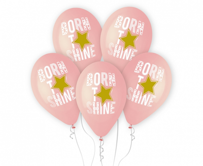 Lateks baloni - Born to Shine, roze boje