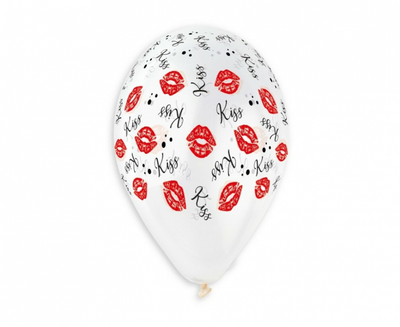 Lateks baloni - Kiss, 33cm 
