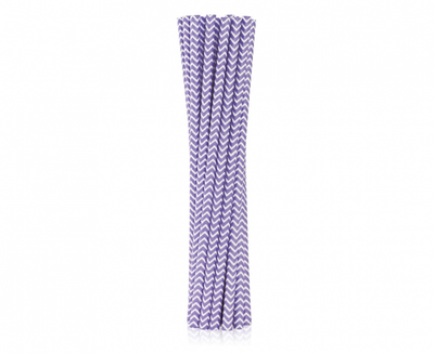 Papirnate slamke - Lila chevron