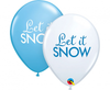 Lateks balon - Let it snow, 6 kom